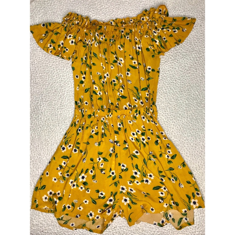 Yellow Floral Romper